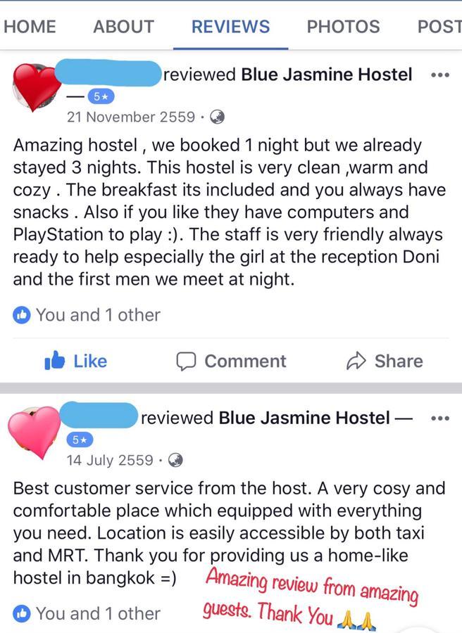 Blue Jasmine Hostel Бангкок Экстерьер фото